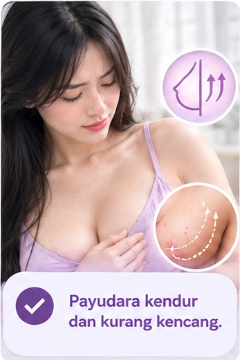 Payudara kendur dan kurang kencang